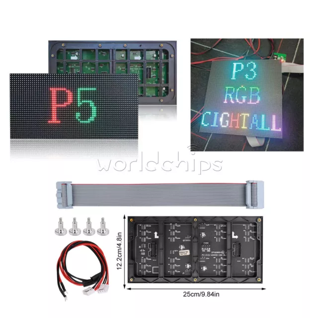 P3/P4/P5 Full Color Indoor/Outdoor Screen Display Module DC/AC LED Matrix Module