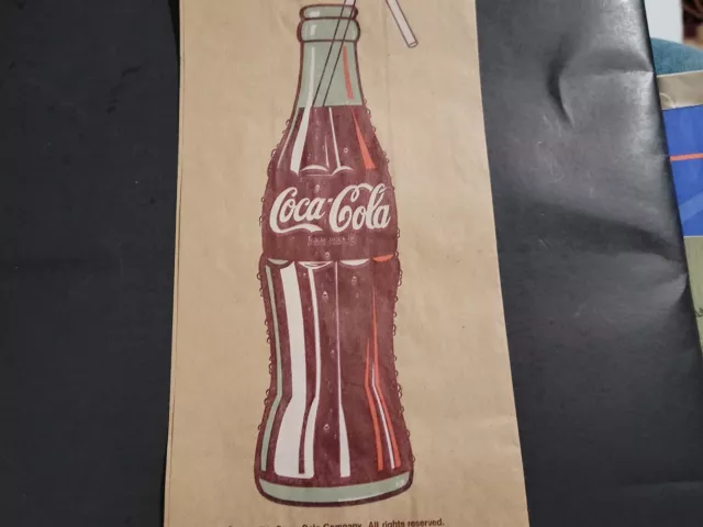 Vintage 1991 Coca-Cola lunch bag. 1 Bag