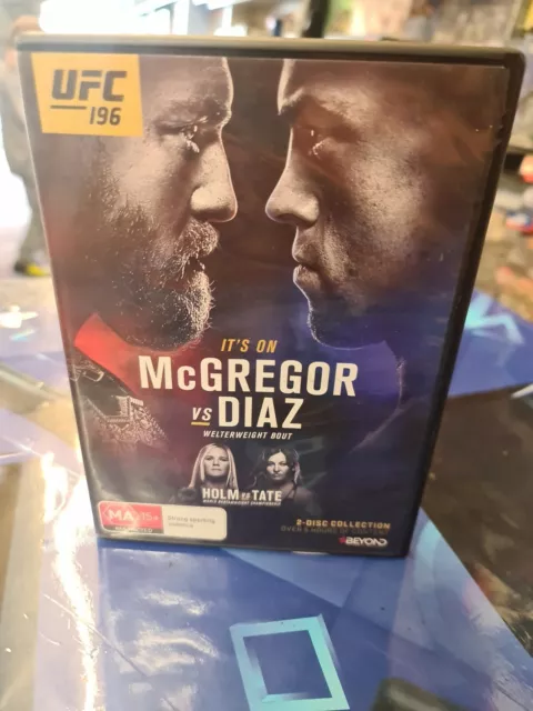 UFC 196 DVD Mcgregor Vs Diaz Import Missing Disc 2