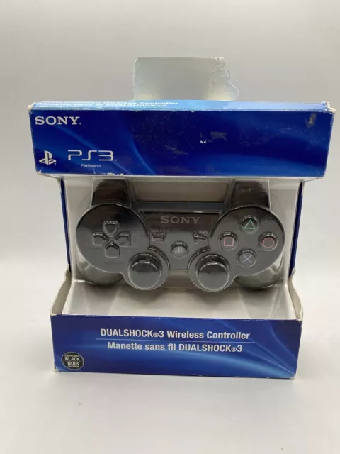 Official Sony PlayStation PS3 DUALSHOCK 3 Controller Black OEM In Box