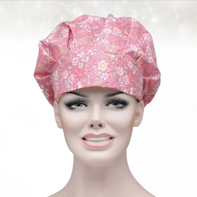 TENDYCOCO Berretto Bouffant Unisex Per Sala Operatoria - Cuffia Medica In Cotone, Berretto Chemioterapia, Antipolvere Con Elastico Regolabile - 3