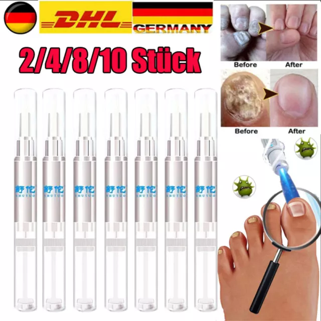 10/6 Stück Anti Nagelpilz Stift Nagelpilz Behandlung Nagelpflege Nagelreparatur 2