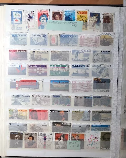 Stamps Canada  100 + all different VF Used Commems of 1960s-80s.  See scans.