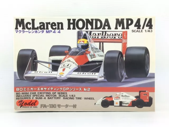 YODEL SENNA McLaren Honda MP4/4 F1 GP Series Motorized FA-130 Formula 1 Model