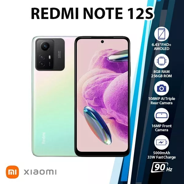 Redmi Note 12S 8GB RAM 256GB ROM Pearl Green