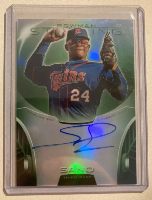 Miguel Sano AUTO~RC #/125 Green Refractor 2013 Bowman Sterling Rookie Autograph