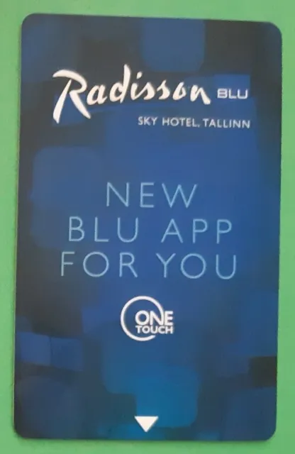 ESTONIA Radisson Blu Hotel Olümpia Tallinn room keycard