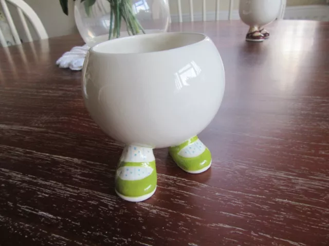 Carlton Ware Walking Sugar Bowl With Green Shoes