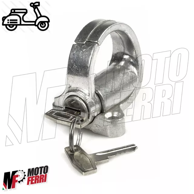 Mf0007 - Gancio Portaborse Sella Con Serratura A Chiave Vespa 50 Special R L N 2