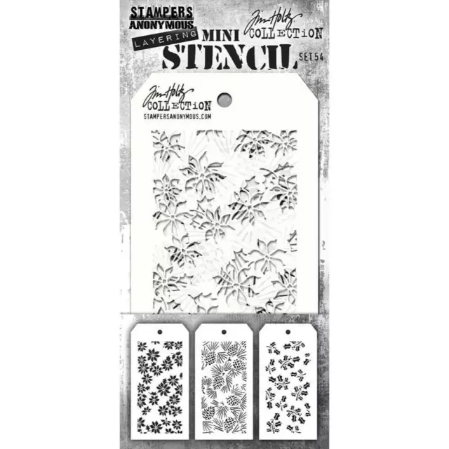 Tim Holtz Stampers Anonymous Mini Layering Stencil - Set #54 THMST054