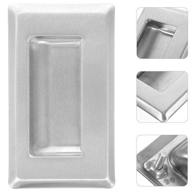 Set 5 Maniglie Per Mobili Argento Opaco - Interasse 32mm, Per Cucina E Soggiorno