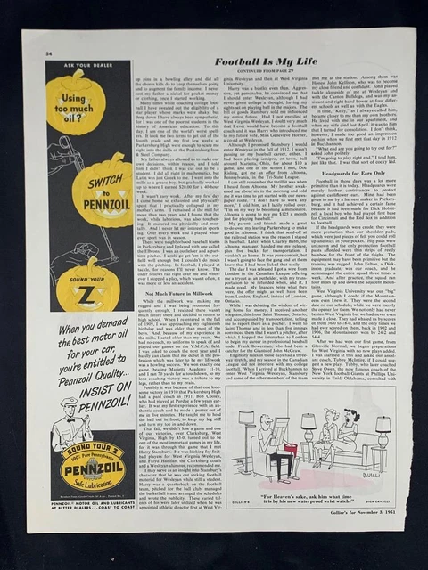 Magazine Ad* - 1951 - Pennzoil - Halloween