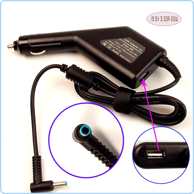 NOTEBOOK DC ADAPTER Car Charger for HP Pavilion x2 11-H101TU 11-H102EA ...