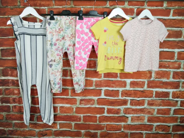 Girls Bundle Age 3-4 Years Next Bluezoo Jumpsuit Trousers Tees Harem Crop 104Cm
