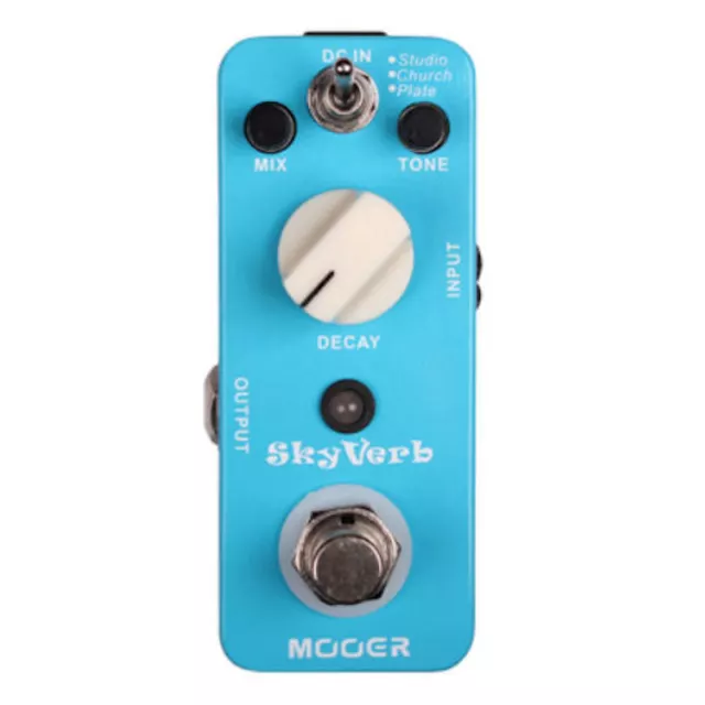 Mooer Sky Verb Digital Reverb Micro Guitar Effects Pedal True bypass New