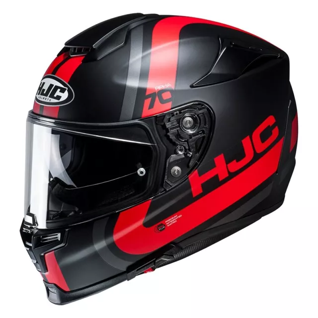 Casco moto integrale hjc rpha 70 GAON mc1sf nero opaco rosso taglia S