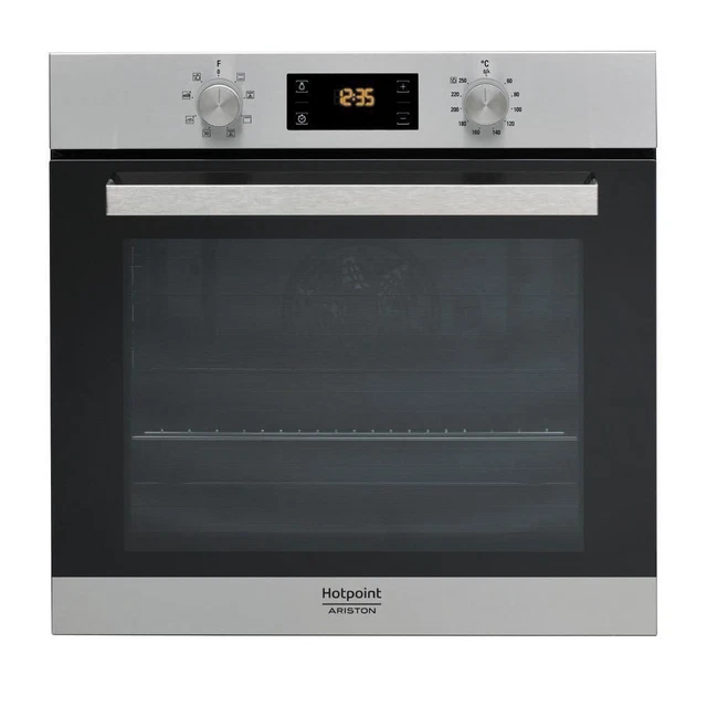 Hotpoint FA3 540 H IX HA 66 L 2900 W A Noir, Acier inoxydable