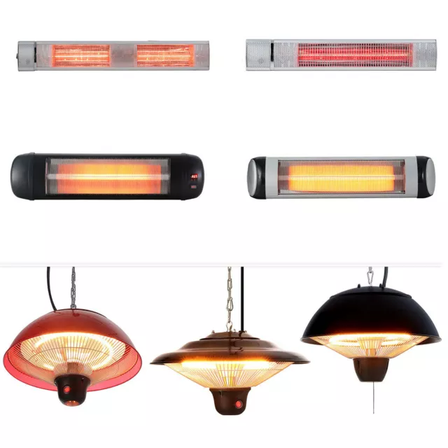 Garden Electric Patio Heater Outdoor Tent Infrared Heating Ceiling/Wall Mounted