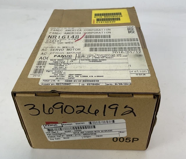 Fanuc A06B-0116-B855#0048 Ac Servo Motor
