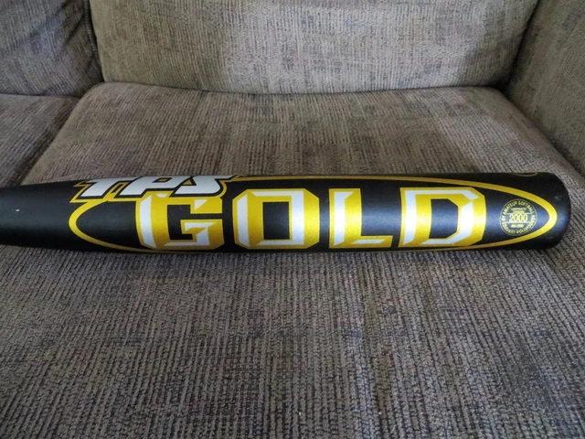 Batte De Softball Louisville Slugger TPS Gold - 34 Pouces, 28 Oz - Alliage Alcalyte CU31 - Slow Pitch - Occasion