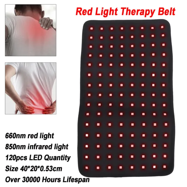 45W LED 650nm Red Light Body Therapy Belt 850nm Infrared Light Therapy Devices