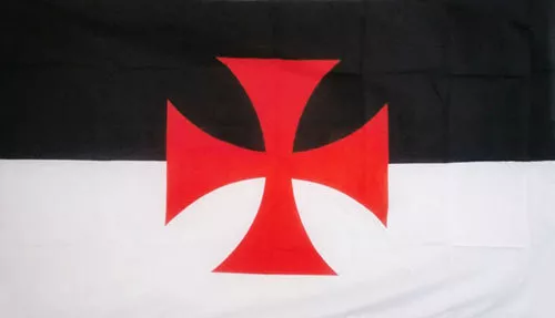 KNIGHTS TEMPLAR CRUSADES FLAG 5’ x 3’ Medieval Christian Crusaders Christianity