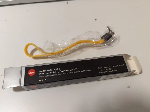 Cinghia da polso silicone yellow per Leica T 18817