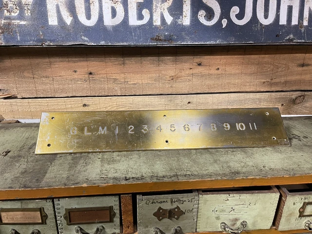 Vintage Elevator Floor Indicator Architectural Salvage Plaque