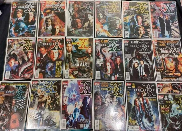The X-Files Comic Book Topps 19 Book Lot ALL SIGNED 1/2-25 + Annuals