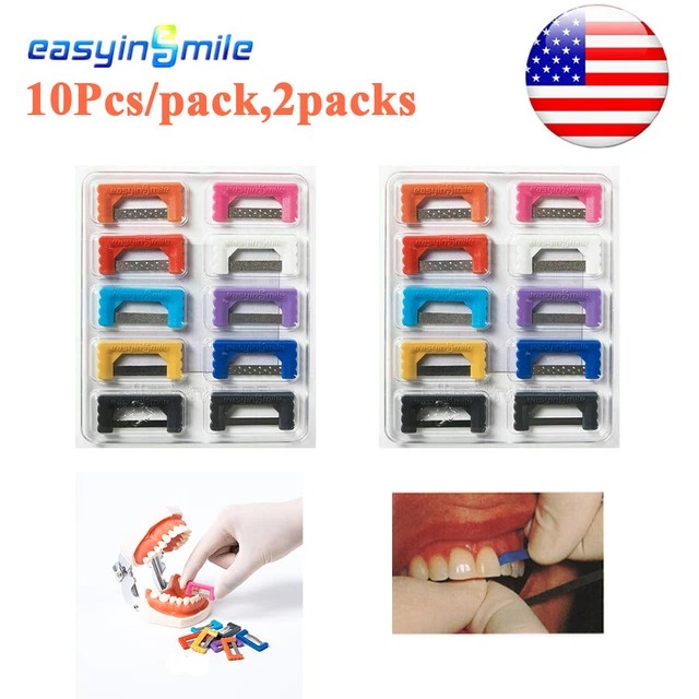 2Packs Dental Orthodontic IPR Reduction Strip kits Interproximal Enamel Strips
