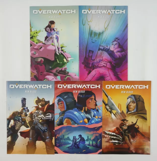 Overwatch: New Blood #1-5 VF/NM complete series Dark Horse Blizzard variant set