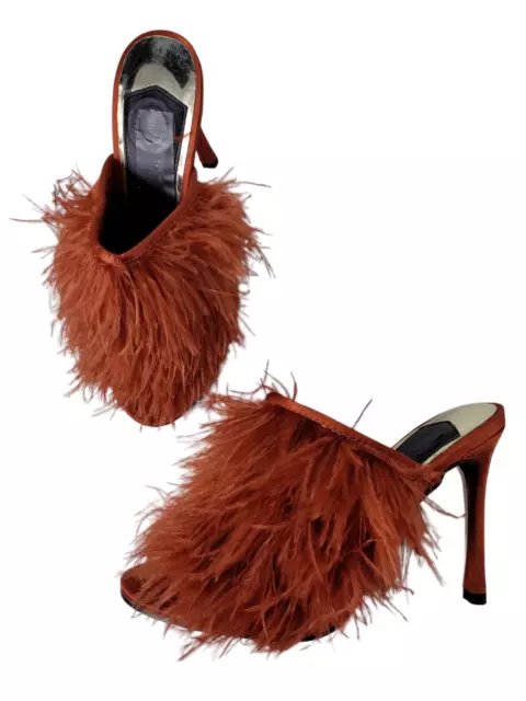 Orange deals feather heels