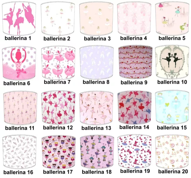 Ballerina Ballet Shoes Lampshades, Ideal To Match Ballet Ballerina Bedding Sets