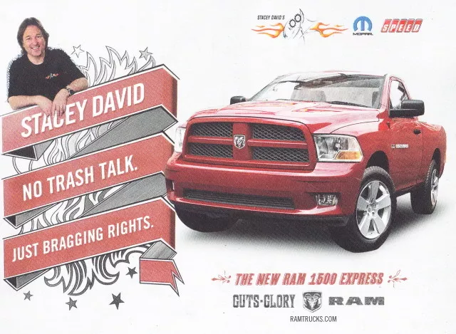 2011 Stacey David Dodge Ram 1500 Express Ram SEMA Show Promo info card