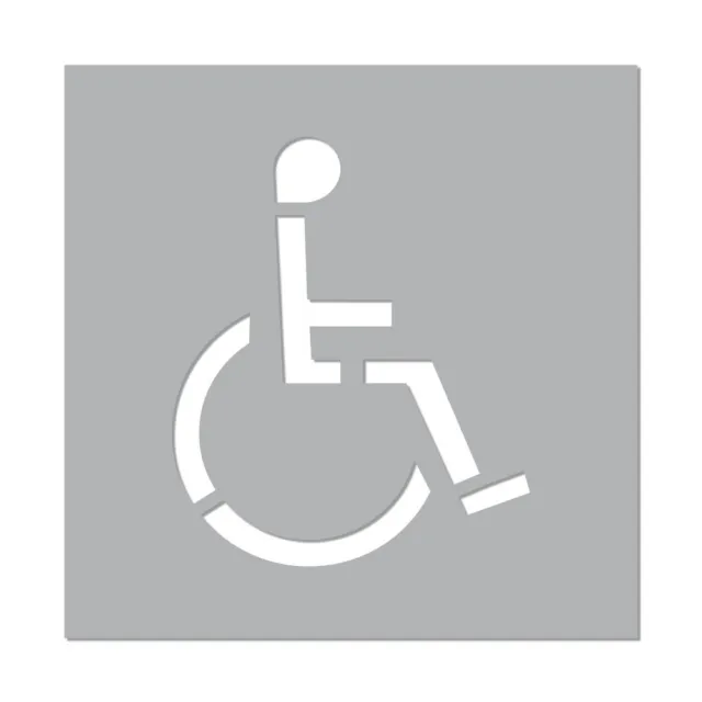 Pochoir Handicapé (W0110). Pochoir de Marquage au Sol Handicapé. Pochoir Station
