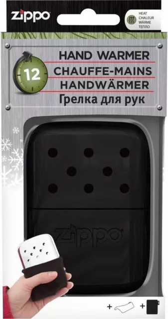 Zippo 12 Hour Easy Fill Re-Useable Hand Warmer Black Brand New 2