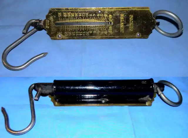 REBÜRE Federwaage Taschenwaage 25Kg Sackwaage Koffer Waage Handwaage Fischwaage