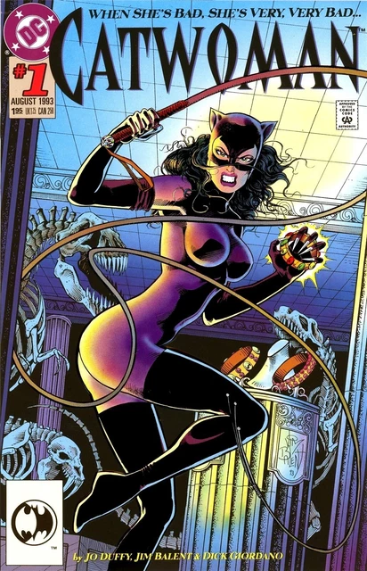 Catwoman #1 DC 1993 Jim Balent - Embossed Cover - NM-GLOSSY COVER -WHITE PAGES!