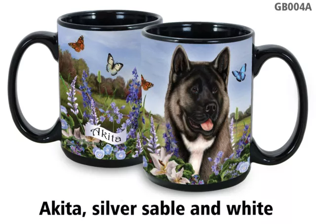 Garden Party Mug - Silver Sable Akita