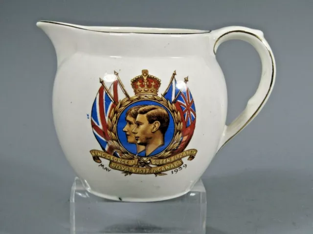 Lancaster & Sons Hanley England pottery Creamer May 1959 King George Canada