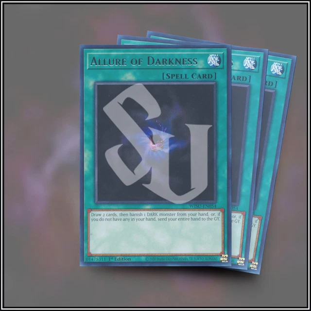 YuGiOh ALLURE OF DARKNESS x3 | EN054 WISU Rare GOOD CARD 1st Edition 💎