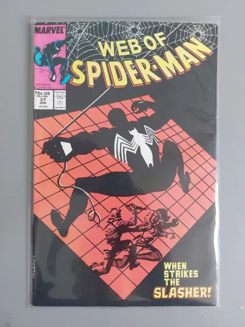 Web Of Spider-Man #37 April 1988 When The Slasher Strikes