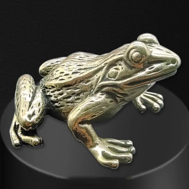 Simplicity meets elegance Vintage Solid Brass Frog Figurines Tea Pet Decor