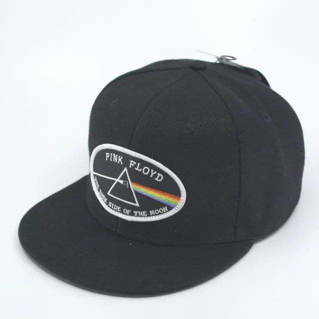 NWT Pink Floyd Baseball Cap Dark Side of The Moon White Border Official Snapback