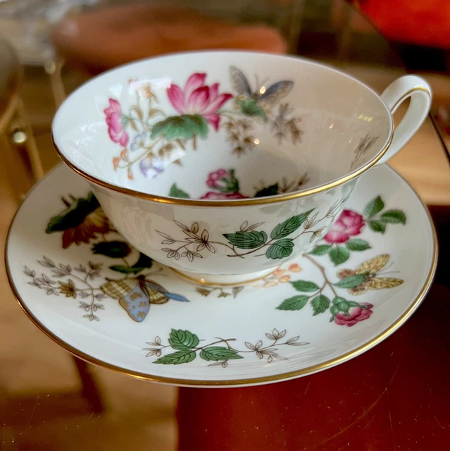 Wedge wood Bone China Cup & Saucer Charnwood 3984 England