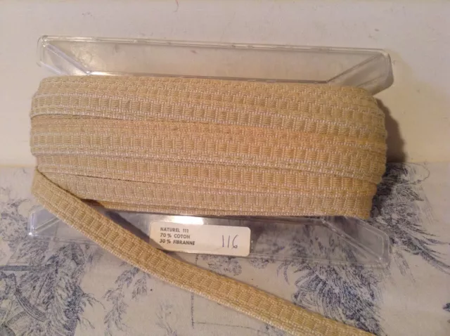 Vintage French Passementerie Braid Trim Trimming ~ 27m - NOS