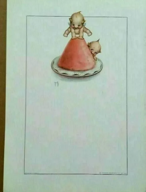 FOUR  Different Poses Hendlers 1930 Signed Kewpie Ice Cream Advertising Print