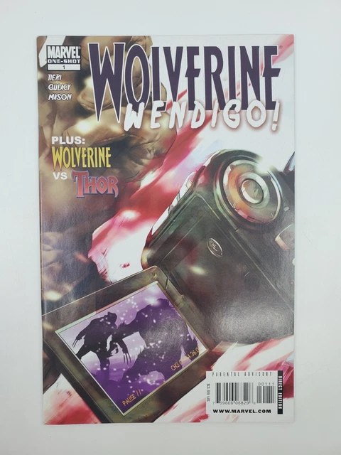 Wolverine Wendigo One Shot Issue # 1 Marvel Comics 2010 Wolverine Vs Thor