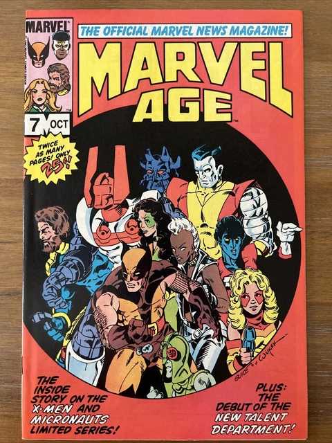 Marvel Age #7 1st Preview App of Spider-Ham X-Men Cover VF/ NM ~ 1983