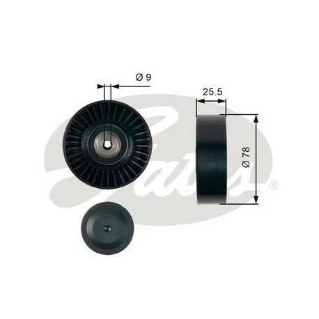 Galet enrouleur de courroie d'accessoire Audi , Ford , Seat Volkswagen garantie